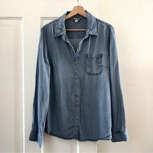Denim Button-down Shirt